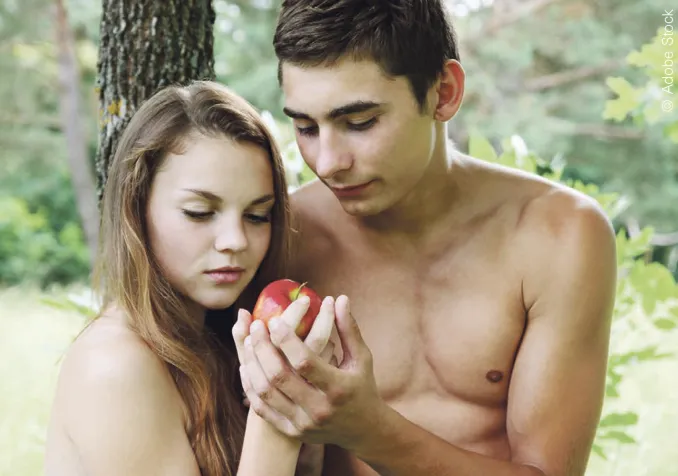 Adam et Eve, personnages fondateurs de l'histoire biblique. © Adobe Stock