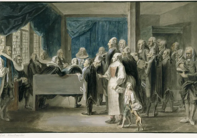 Heinrich Freudweiler, séance du tribunal matrimonial de Zurich, non daté. © Kunsthaus Zürich