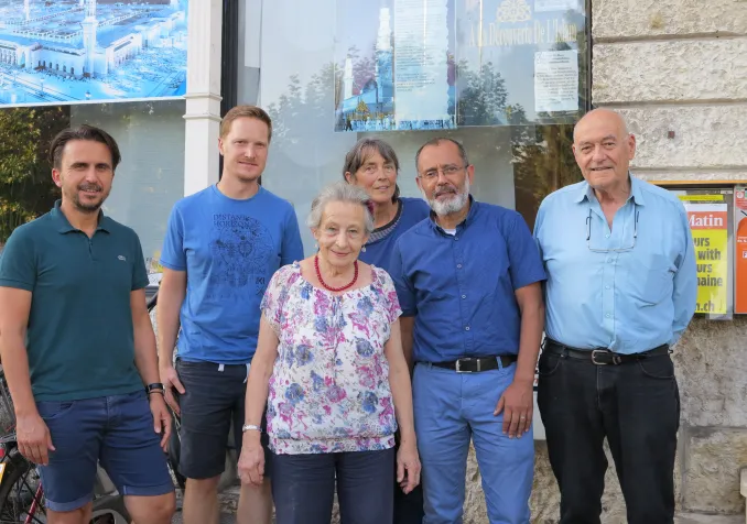 Le groupe "Amitié en humanité". De gauche à droite: Muhammed Zejnullahu, Hervé Farine, Dominique Olgiati, Margrit Kuenzli, Mohammed Filali et Alexandre Müller © DR
