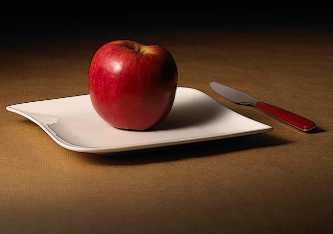 Nature morte à la pomme by Croc-blanc on DeviantArt