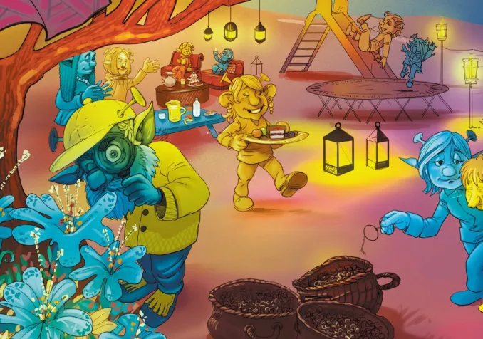 L'étrange planète Dédif - Les Théopopettes - Illustration Jean-Charles Rochat L'étrange planète Dédif © 2022 Éditions OPEC