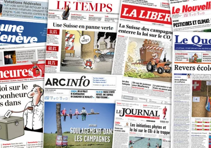 Coupures de presse sur le rejet de la loi CO2 Coupures de presse sur le rejet de la loi CO2