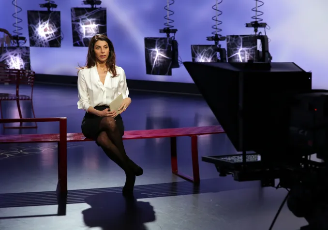 Lynn Levi, présentatrice de l'émission tv Faut pas croire © Bernard Hallet