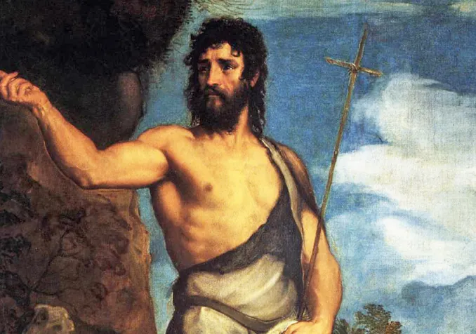 Jean-Baptiste de Titien dans le désert © Titien, Wikimedia commons