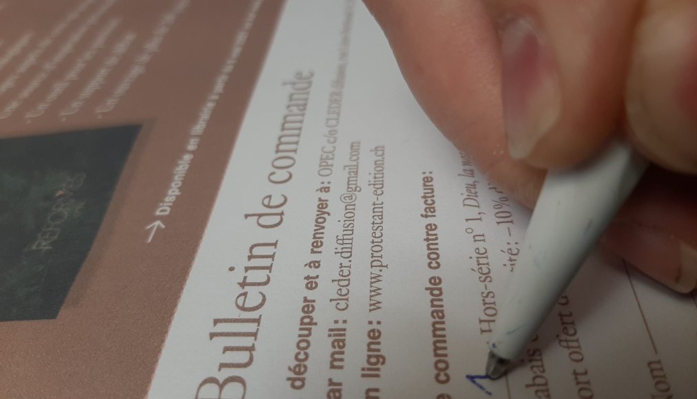 Le bulletin de commande du hors série «Dieu, la nature et nous» est publié dans l'édition de mai 2021 de «Réformés» Le bulletin de commande du hors série «Dieu, la nature et nous» est publié dans l'édition de mai 2021 de «Réformés»