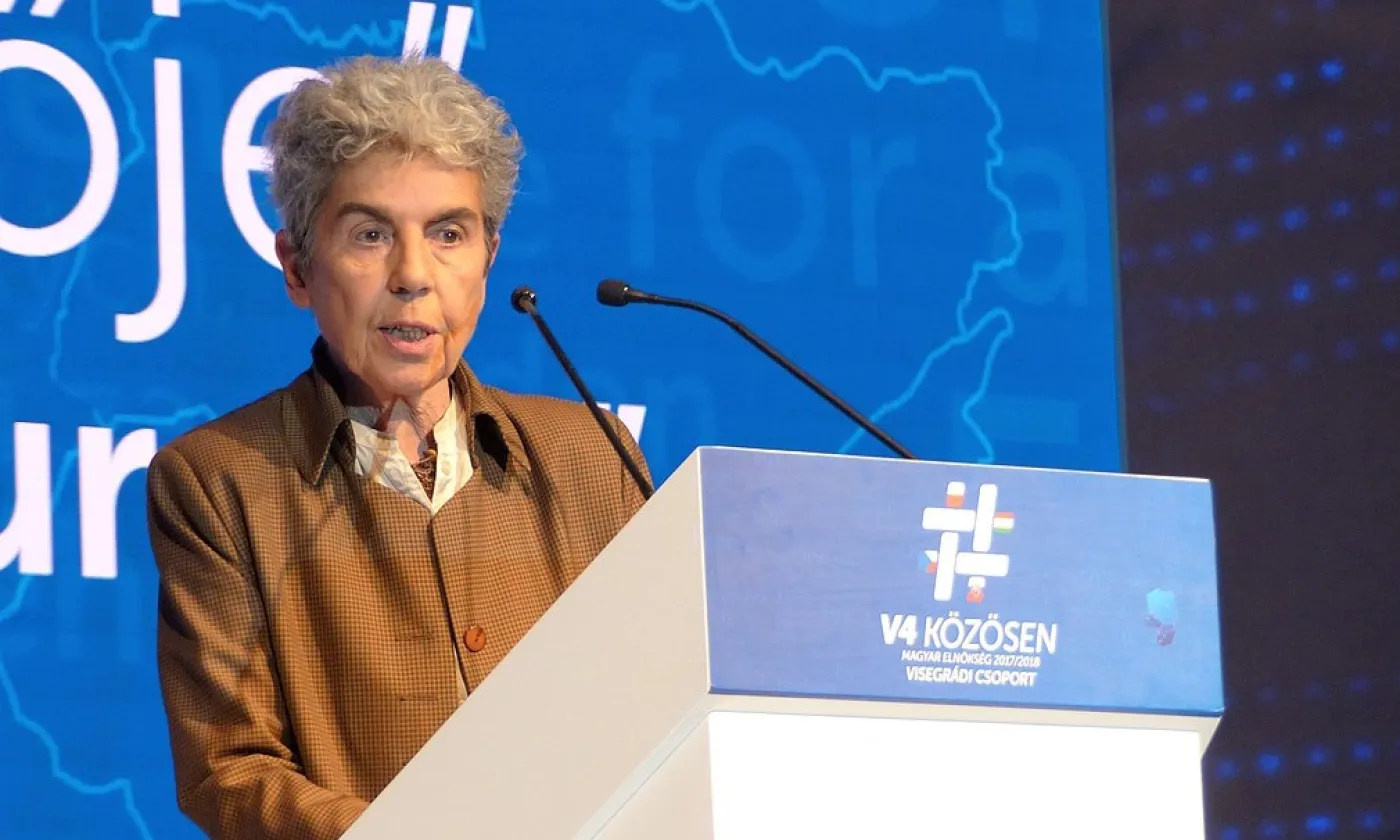 Chantal Delsol (2018) ©Elekes Andor, CC BY-SA 4.0 Wikimedia Commons