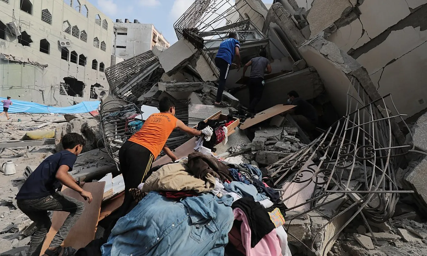 La Bande de Gaza, octobre 2023 ©Palestinian News & Information Agency (Wafa), APAimages, CC BY-SA 3.0 Wikimedia Commons