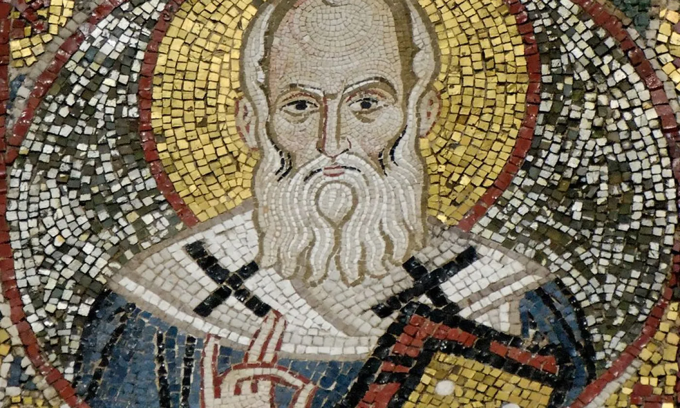Saint Grégoire de Nazianze, mosaïque du XIIe siècle, à la Martorana, à Palerme, Sicile. ©Jastrow, CC BY 2.5 Wikimedia Commons