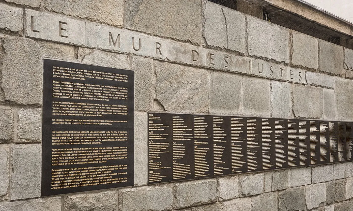 Le Mur des Juste à Paris ©Claude Truong-Ngoc / CC BY-SA 4.0 Wikimedia Commons