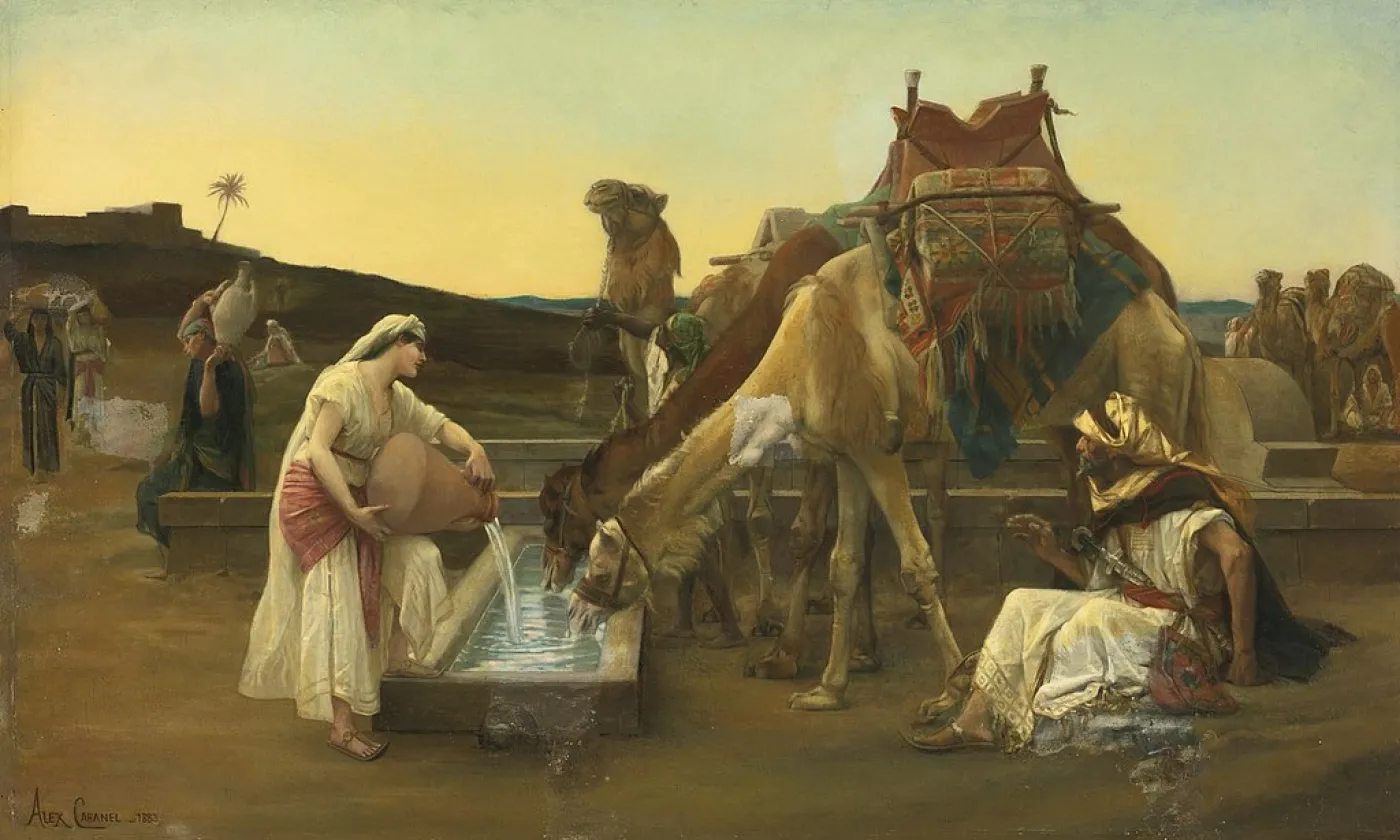"Rebecca et Eliézer", tableau d'Alexandre Cabanel (1883) ©Wikimedia Commons/Public Domain