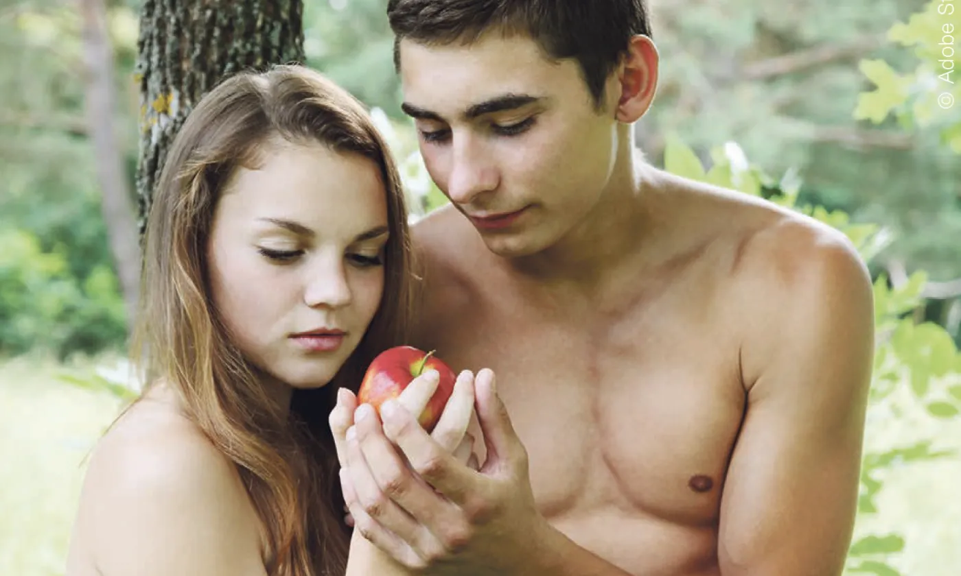 Adam et Eve, personnages fondateurs de l'histoire biblique. © Adobe Stock