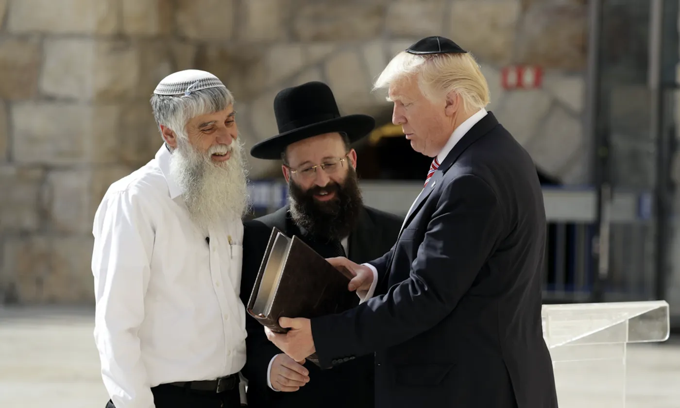 Trump en visite en Israel en mai 2017. Keystone