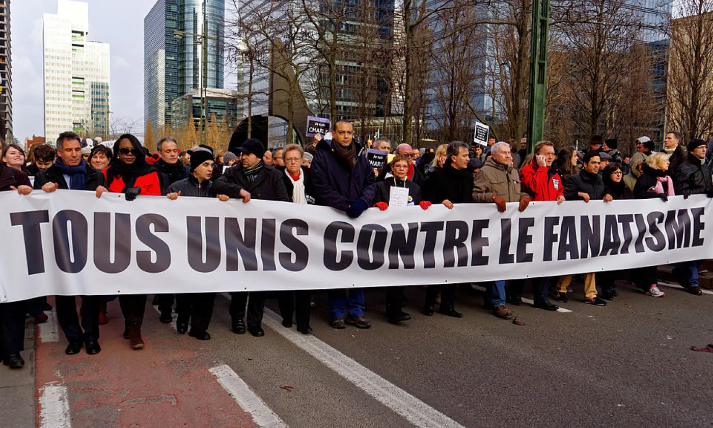 Manifestation contre le fanatisme religieux à Bruxelles en 2015 ©Wikimedia Commons/Miguel Discart, Bruxelles, Belgique/CC BY-SA 2.0