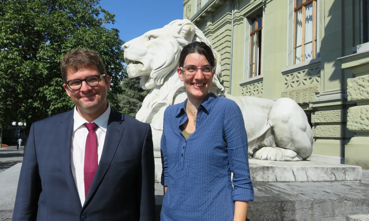 Flavie Bettex et maître Olivier Bigler LV