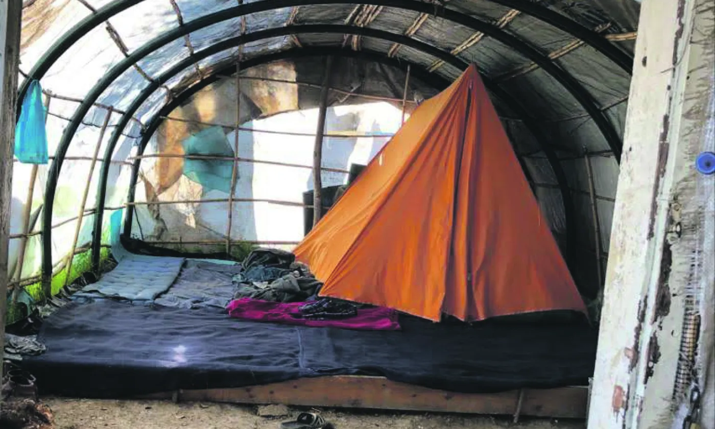 Début 2020, dans le camp de Vial à Chios (Grèce). © Humansnation