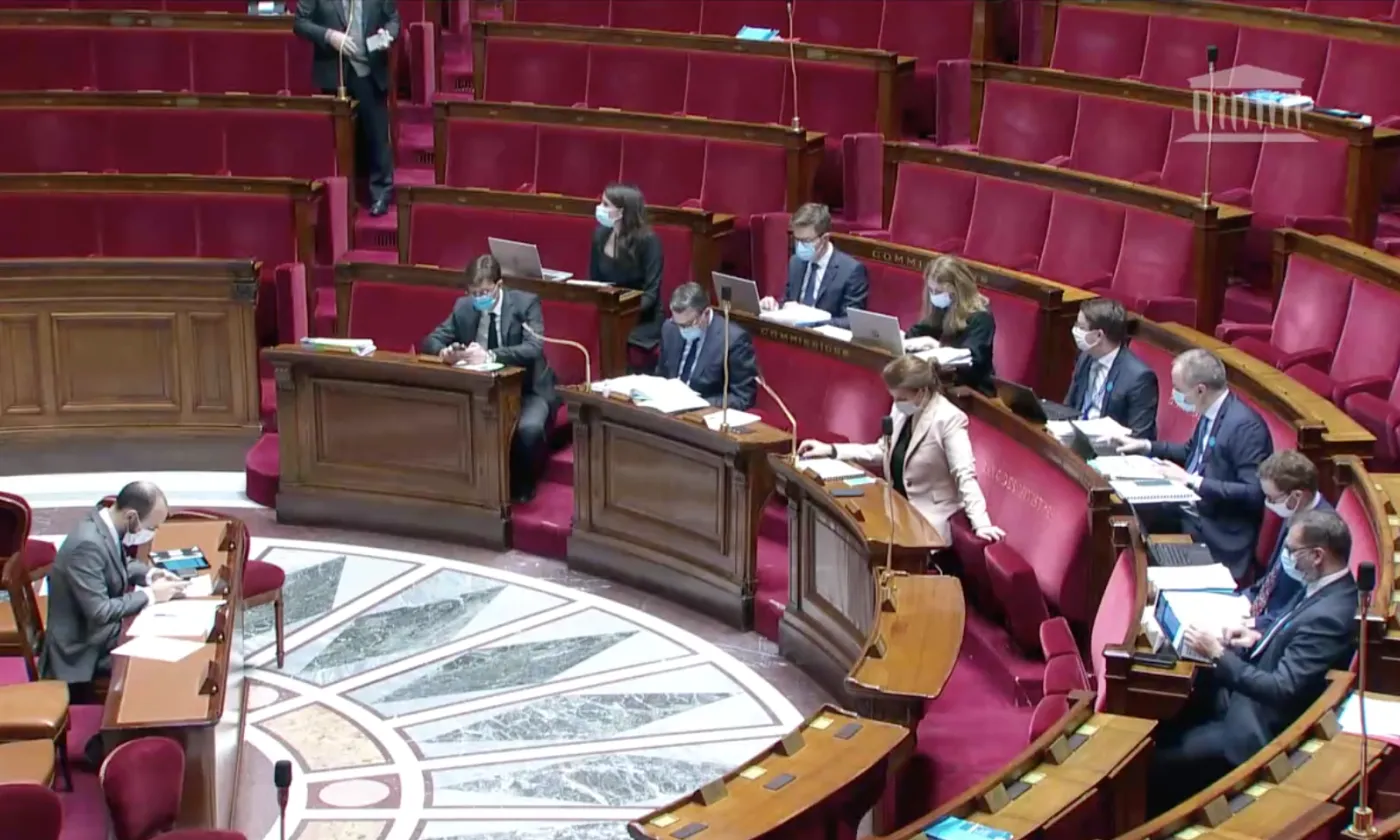 La loi sur les séparatismes religieux débattue à l'Assemblée nationale française en ce mois de février 2021. DR