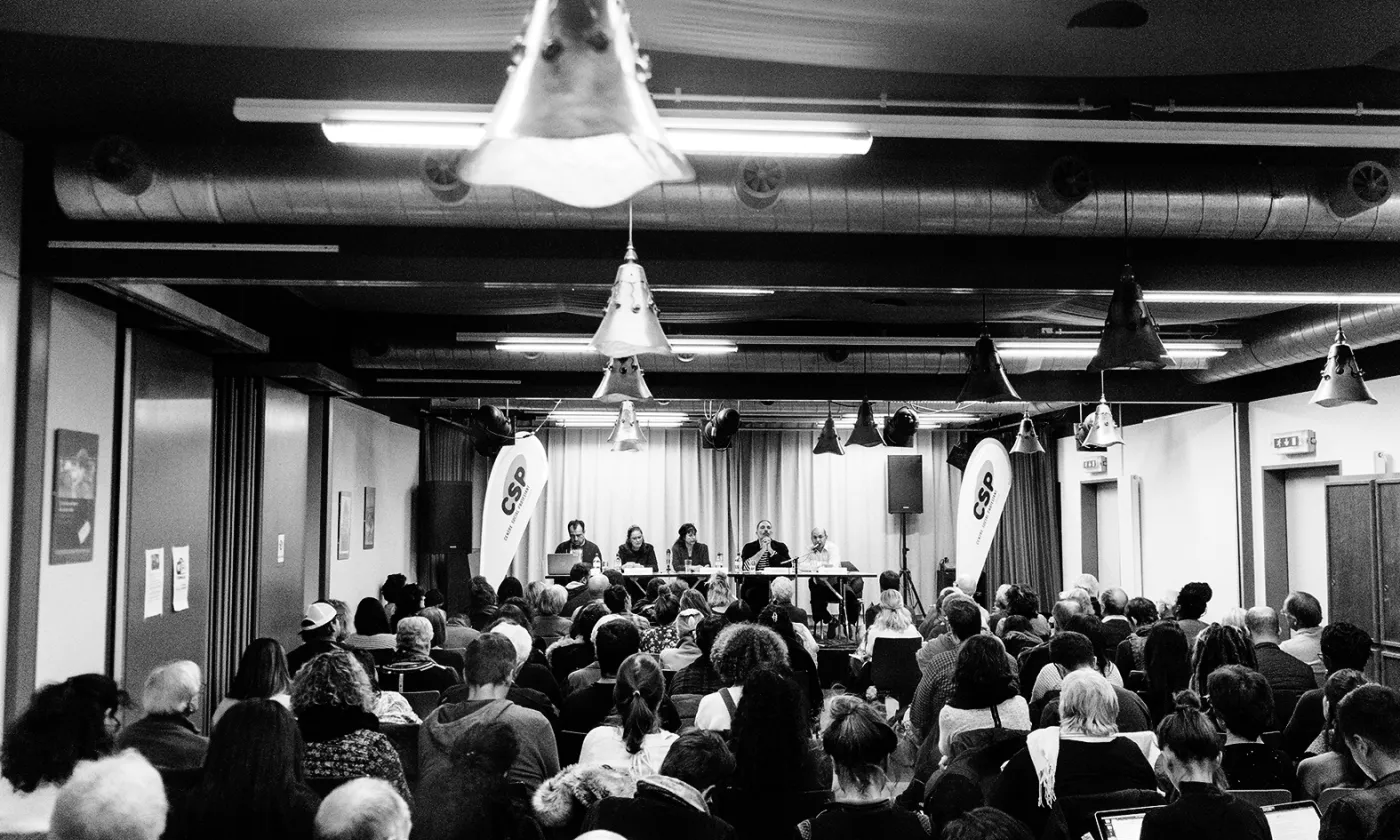 Réunion sur le sujet des sans-papiers en novembre 2018 à l’assemblée générale du CSP Vaud. ©DR