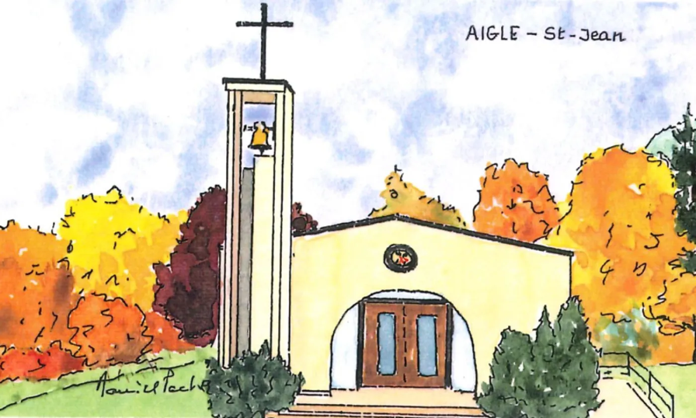 Reproduction d'une aquarelle de Daniel Pache.  © Editions La Passerelle-CSP.Vaud