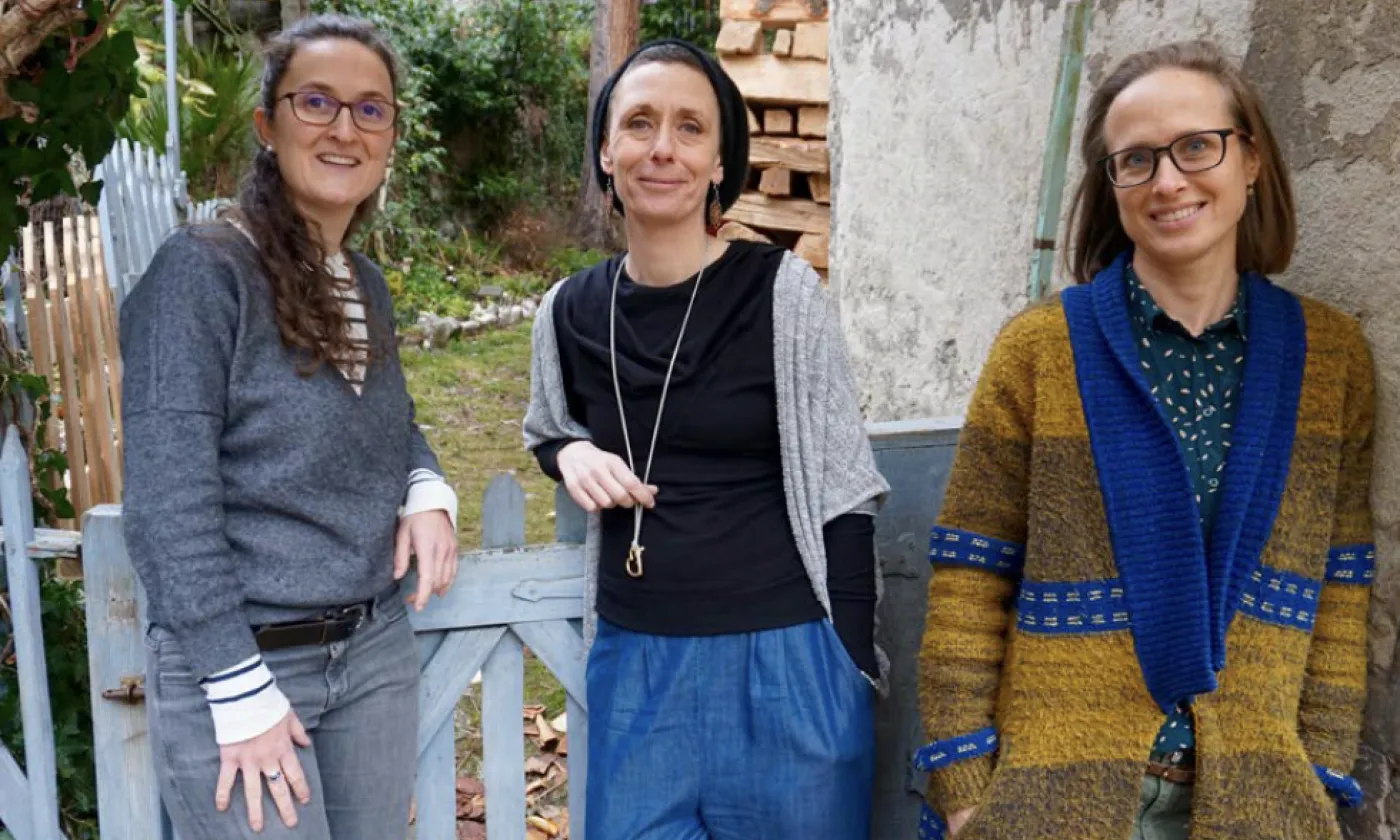 L’équipe de «Slow ta carrière». De g. à d.: Sophie Perdrix, Sabrina Tacchini et Aline Muller Guidetti. ©DR