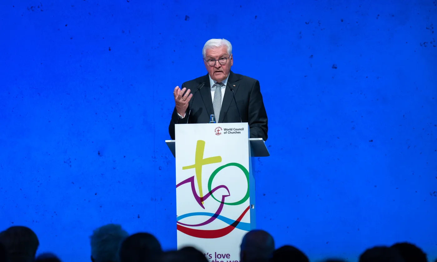 Le président allemand Frank-Walter Steinmeier inaugure la 11e Assemblée générale du COE Sean Hawkey/WWC