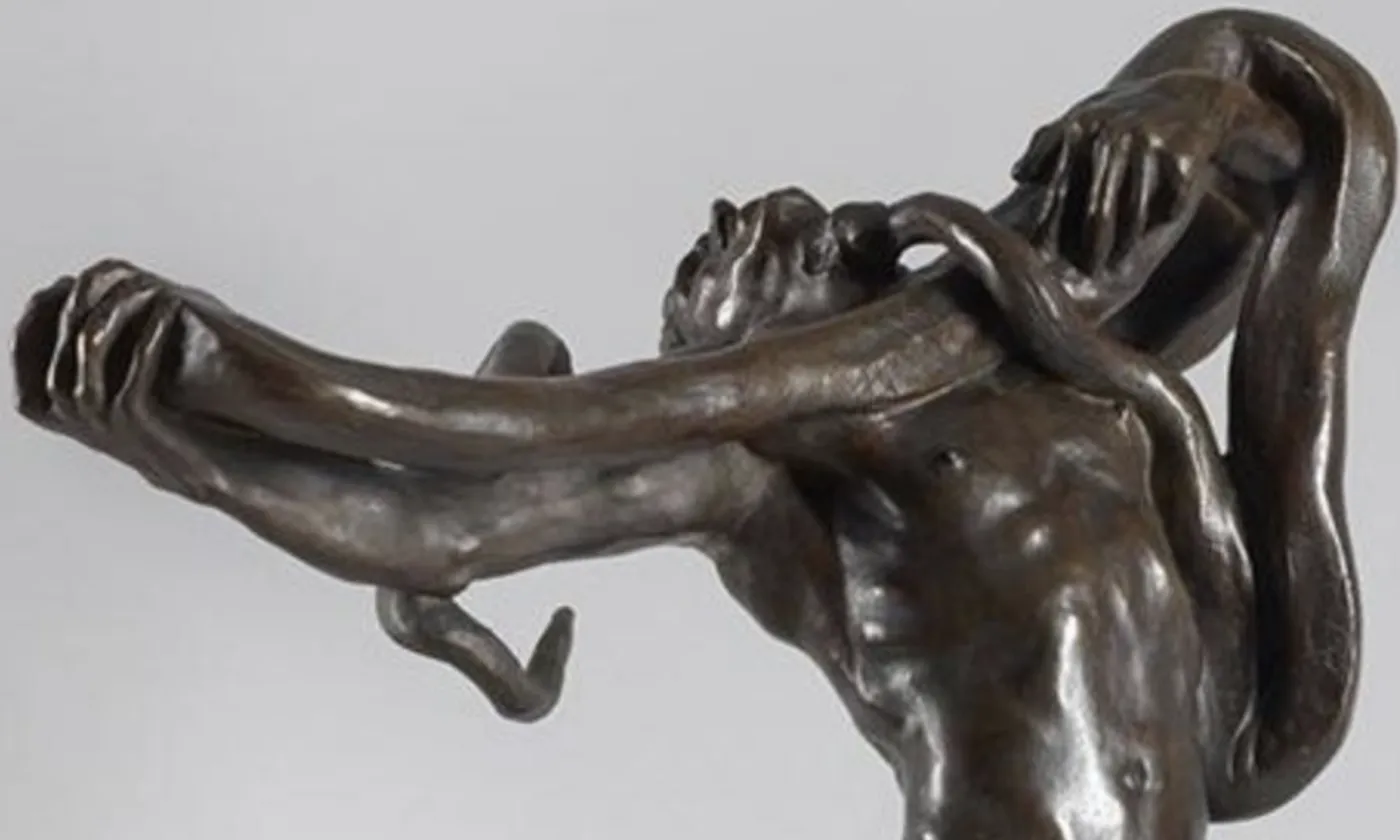 Auguste Rodin, L'homme aux serpents, 1887, détail © Musée cantonal des Beaux-Arts de Lausanne. Don anonyme, 2015