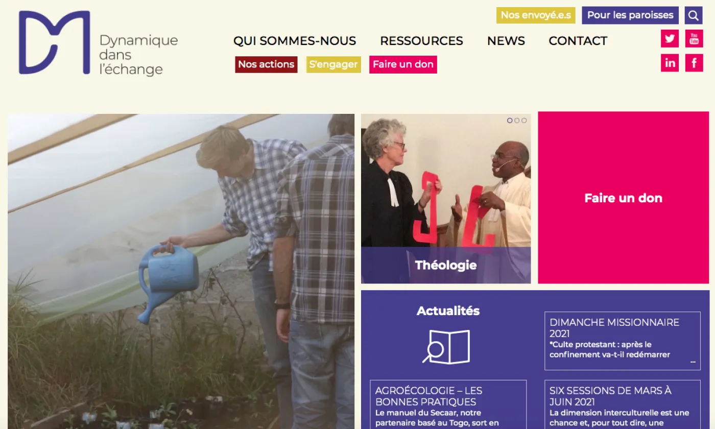 © DR Nouveau site de DM dès le 01.01. 2021