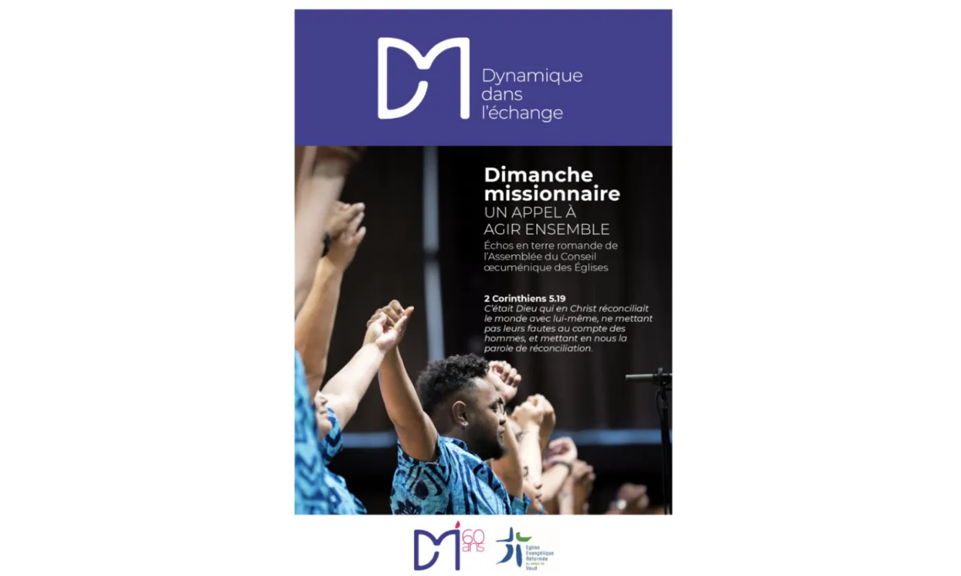 Flyer: "Dimanche missionnaire: un appel à agir ensemble" ©DM