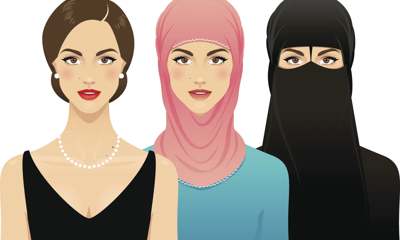 La liberté de la femme, du visage découvert au niqab IStock