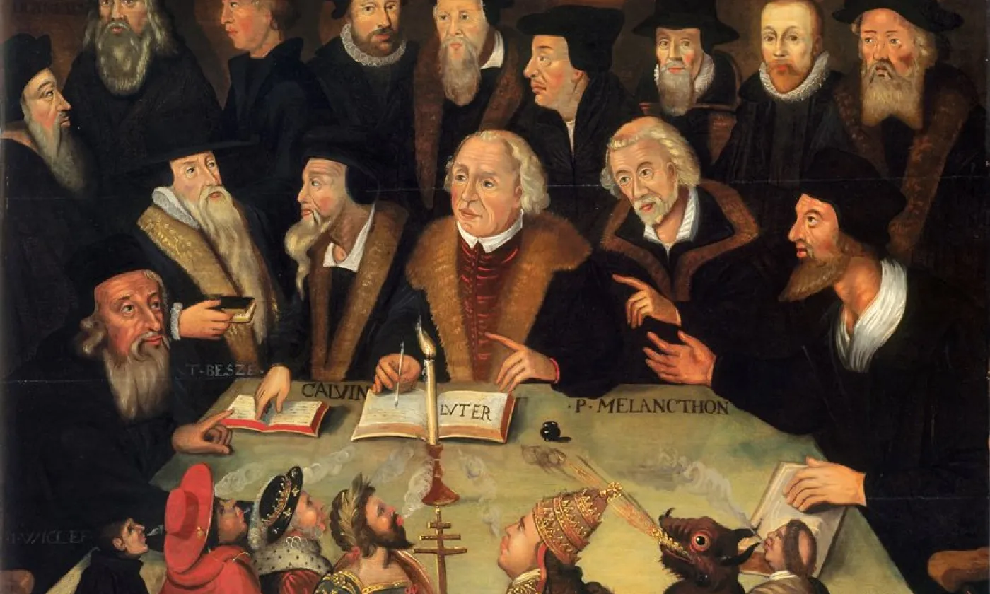 Martin Luther dans le cercle des Réformateurs ©Deutsches Historisches Museum, Public domain, via Wikimedia Commons